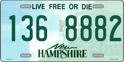 NH license plate 1368882
