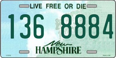 NH license plate 1368884