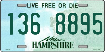 NH license plate 1368895