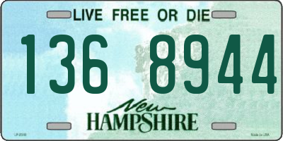 NH license plate 1368944
