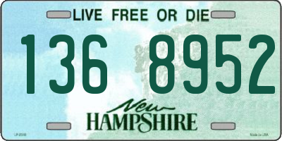 NH license plate 1368952