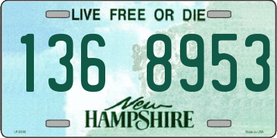 NH license plate 1368953