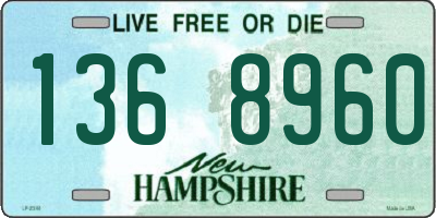 NH license plate 1368960