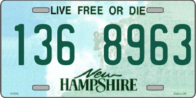 NH license plate 1368963