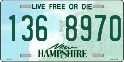 NH license plate 1368970