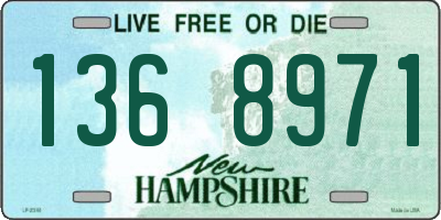 NH license plate 1368971