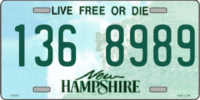 NH license plate 1368989