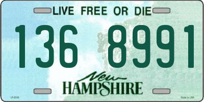 NH license plate 1368991