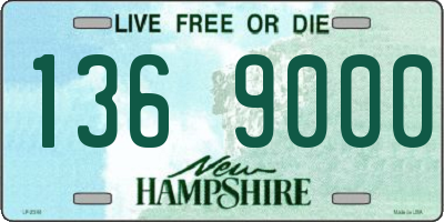 NH license plate 1369000
