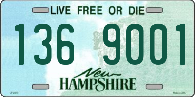 NH license plate 1369001