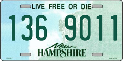 NH license plate 1369011