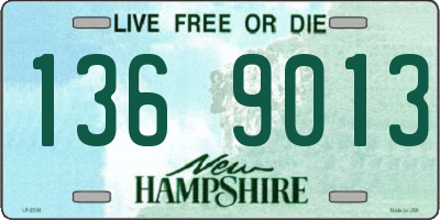 NH license plate 1369013