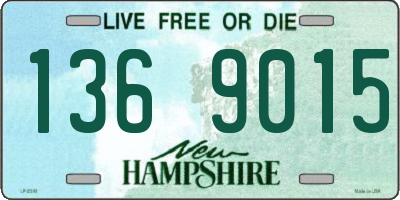 NH license plate 1369015
