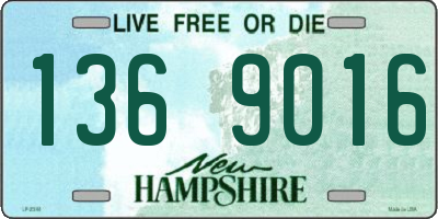 NH license plate 1369016