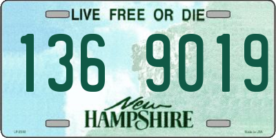 NH license plate 1369019