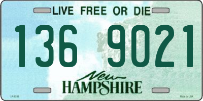 NH license plate 1369021