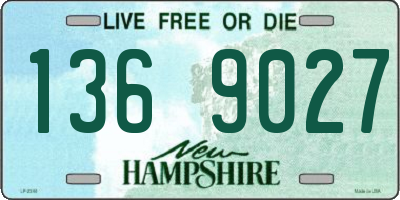 NH license plate 1369027