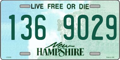 NH license plate 1369029