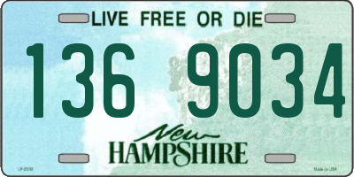 NH license plate 1369034