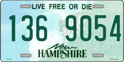 NH license plate 1369054