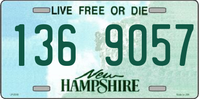 NH license plate 1369057