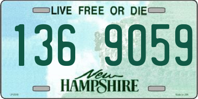 NH license plate 1369059