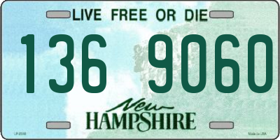 NH license plate 1369060