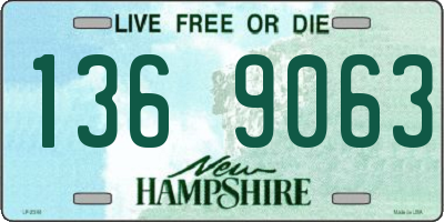 NH license plate 1369063