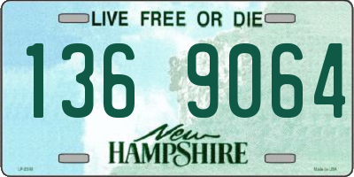 NH license plate 1369064