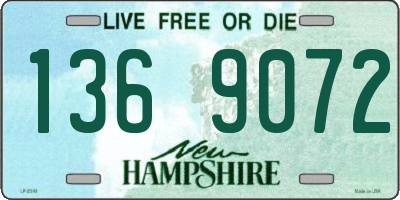 NH license plate 1369072