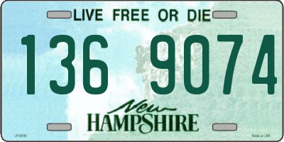 NH license plate 1369074