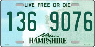 NH license plate 1369076