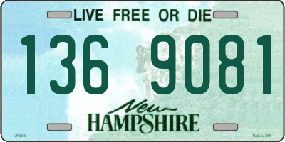 NH license plate 1369081