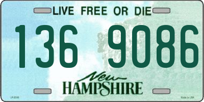 NH license plate 1369086