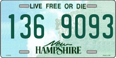 NH license plate 1369093