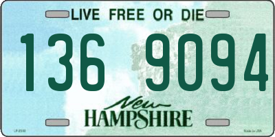 NH license plate 1369094