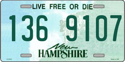 NH license plate 1369107