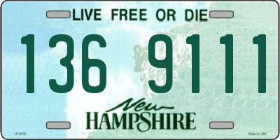 NH license plate 1369111