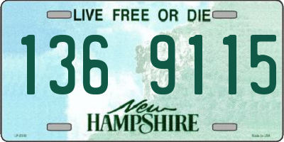 NH license plate 1369115