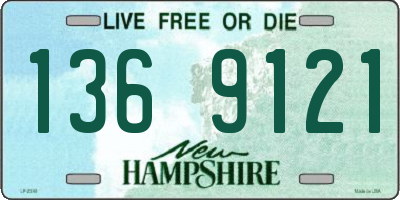 NH license plate 1369121