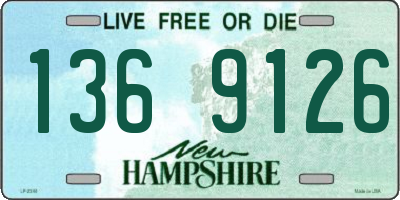 NH license plate 1369126