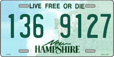 NH license plate 1369127