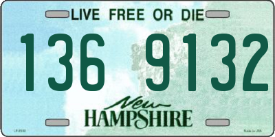 NH license plate 1369132
