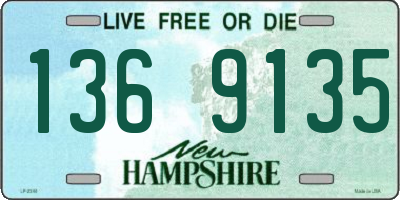 NH license plate 1369135