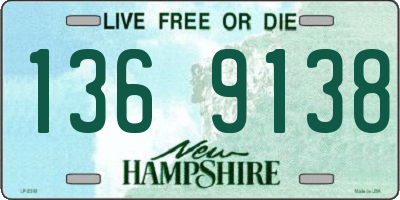NH license plate 1369138