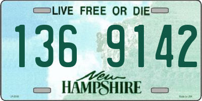NH license plate 1369142