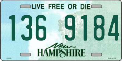 NH license plate 1369184