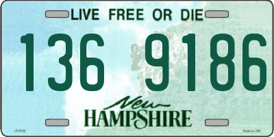 NH license plate 1369186