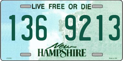 NH license plate 1369213