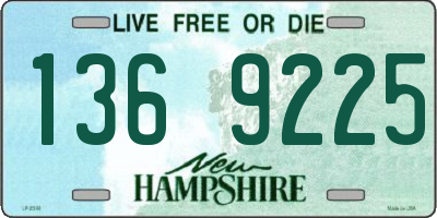 NH license plate 1369225